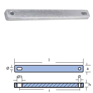 PIASTRA PER MOTORI MARINER 30/40HP