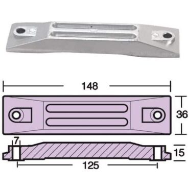 PLACCA PER MOTORI HONDA 40/50 HP