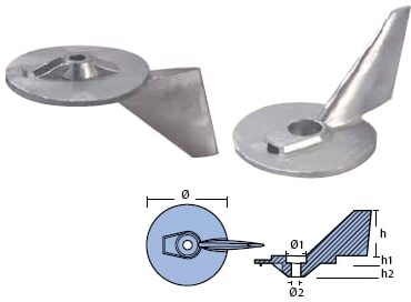 PINNA PER FUORIBORDO YAMAHA 130-205-230-260HP