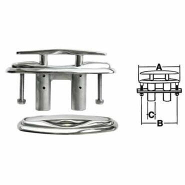 BITTA A SCOMPARSA IN ACCIAIO INOX AISI 316