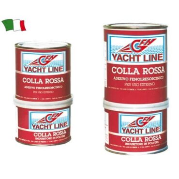 COLLA ROSSA MARINA 3C per lavorazione marine, ottimo adesivo