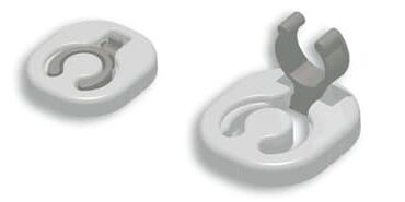 SUPPORTO GANCIO D'ACCOSTO ELASTICO A SCOMPARSA