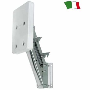 SUPPORTO MOTORE INOX CON TAVOLETTA IN PLASTICA