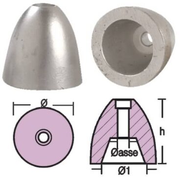 ANODO OGIVA TIPO RIVA