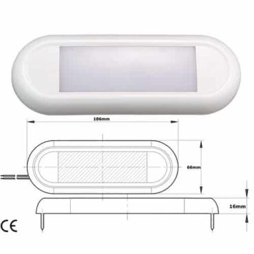 PLAFONIERA A 42 LED WATERPROOF