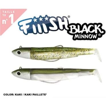 DOUBLE COMBO BLACK MINNOW 70 KAKI