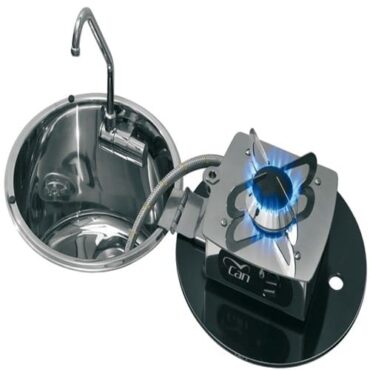 piano cottura con lavello