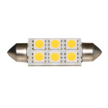 LAMPADINA A SILURO 6 LED SMD