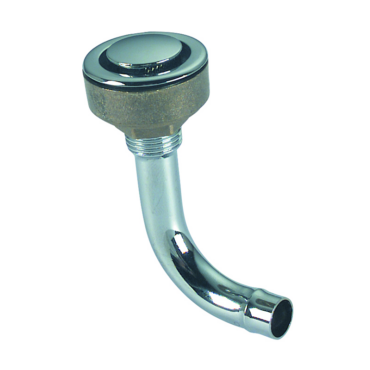 SFIATO CURVO AD INCASSO IN OTTONE