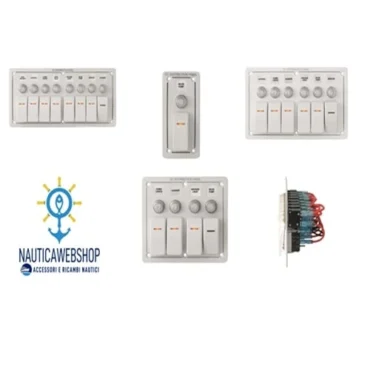 pannello comando in alluminio a bascule