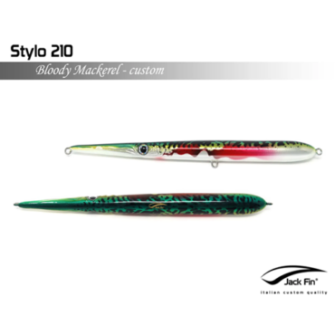 artficiale jack fin stylo 210 bloody mackerel custon