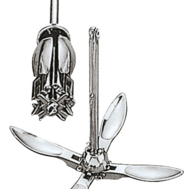 - Versione in acciaio fuso e zincato a caldo. Contrappeso sul fusto per un migliore bilanciamento dell’ancora (sistema SAV norvegese).- Versione in acciaio inox AISI 316 lucidato a specchio, ideali per tender.