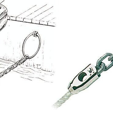 Progettati per collegare la catena dell’ancora alla relativa cima, evitando il nodo, oppure per gli ormeggi di poppa. Costruiti in acciaio inox-AISI 316 lucidati a specchio.
