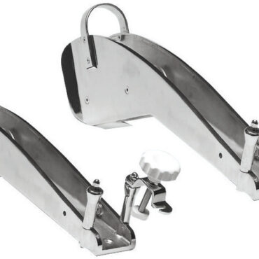 Per ancore Delta, Bruce, Trefoil® in acciaio inox AISI 316 lucidato a specchio, con doppia puleggia inox forniti senza kit blocca ancora.