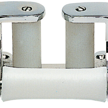 Con pulegge intercambiabili in nylon dotate di un'ottima scorrevolezza e carcassa in ottone cromato.