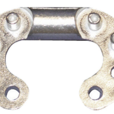 In acciaio inox AISI 316. Alta resistenza dovuta alla struttura con 8 perni di tenuta, calibrate per argani, quindi scorrono perfettamente nel barbotin evitando pericolosi inceppamenti.