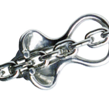 Si artiglia alla maglia della catena e scarica il verricello dallo sforzo dell’ormeggio. Realizzato in acciaio inox 316 lucidato.