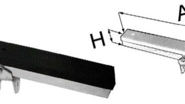 Per rimorchi porta imbarcazione con staffa snodata.
