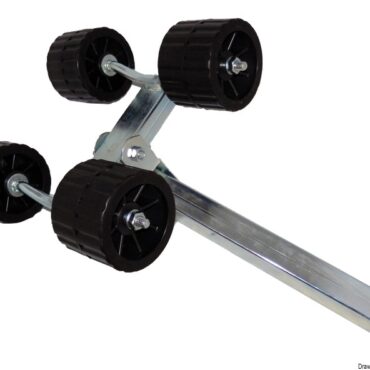 Side double roller square pipe