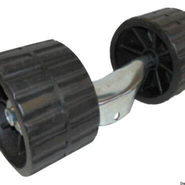 Predisposti per tubi da 40 mm. Dotati di dispositivo di fermo che evita ai rulli di mettersi in verticale quando il carrello è scarico.