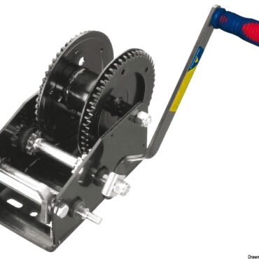 Provvisti di ingranaggio di trazione da entrambi i lati del tamburo. Ciò consente, con dimensioni ridottissime, di avere una grande forza di trazione.Il carico massimo di trazione è riferito all'utilizzo con un solo giro di cavo sul tamburo.