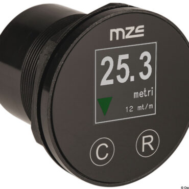 Contametri compatto, facile da installare e compatibile con qualsiasi verricello. Unità di misura metri o piedi. Da utilizzare in abbinamento di altre apparecchiature di comando salita/ discesa (02.315.30 o 14.192.03 + 14.193.14 o simili).