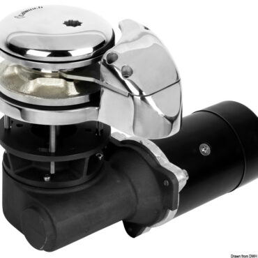 Verricello verticale completamente in acciaio inox AISI 316.Fornito con sensore contametri integrato.Consigliato per barche fino a 20 m.Nella versione con catena 12 mm può utilizzare anche cima da 18 mm.