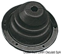 Di grande passaggio, per cavi timoneria ed elettrici. Completo di ghiera in ABS nera.