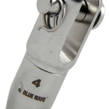 In acciaio inox 316 lucidato.