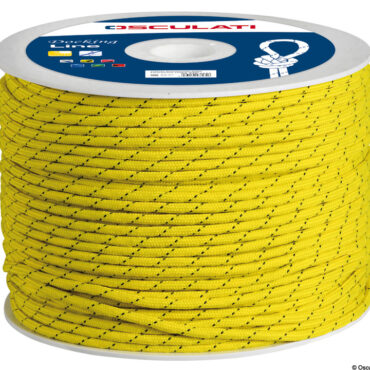 Con anima interna in poliestere, colori vivaci. Venduta a bobina.