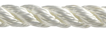 3-strand white polypropylene rope 12 mm