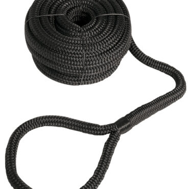 Doppia treccia poliestere alta tenacità con occhio impiombato a mano.