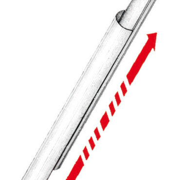 Formato da due metà con incastro a coda di rondine. Cappuccio terminale in nylon nero non incluso. Questo sistema evita di dover smontare la sartia per mettere in opera il profilo. Si possono tagliare secondo necessità. I cappucci vanno fissati con l’apposita spina che serve anche da contenimento della sartia. Il tubo và forato una volta tagliato a misura.