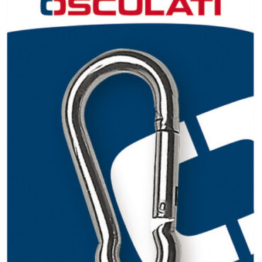 Con molla in acciaio inox, versioni senza occhio o con anello a redancia sull'occhio.