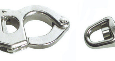 In acciaio inox AISI 316 lucidato; con apertura a grilletto.