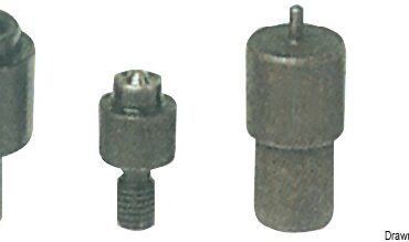 Punch set for snap fasteners