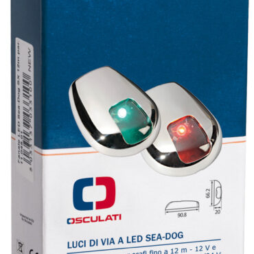 Certificate COLREG72 e ABYC-C5. Completamente in AISI 304 e corpo in policarbonato.