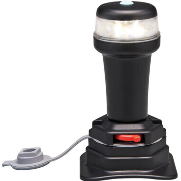 Alimentazione interna con 3 pile AA, autonomia fino a 24 ore.Galleggianti ed estraibili a scatto. Stagne IP67. Certificate CE.Fissaggio a baionetta Clik/clak del fanale sulle basi.