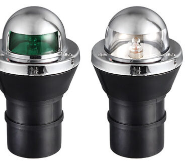 Costruiti in ABS cromato + ABS nero. Montaggio a scatto immediato tramite staffa in nylon. Utilizzano una pila a torcia LR20 da 1,5 volt con un autonomia di 15/30 ore (funzionamento continuo/discontinuo). Accensione tramite rotazione parte centrale.