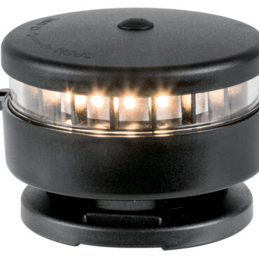 2 Modalità di funzionamento: luce fissa 360° (autonomia 10h), luce intermittente 360° (autonomia 16h).