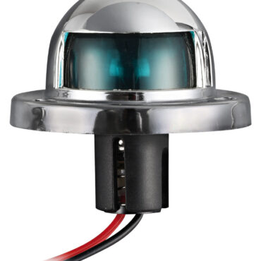 Green 112.5° navigation light made of chromed ABS
