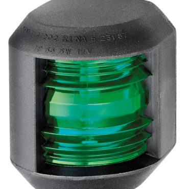 Approvate RINA in accordo al regolamento COLREG72. Presentano la prerogativa di essere alimentate da una piccola lampadina alogena ad alta intensità da 5 W, allo scopo di avere dimensioni esterne ridottissime, minimo sviluppo di calore e basso consumo di corrente. Fissaggio con solo due viti.