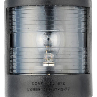 Fabbricati in policarbonato con lenti in plexiglass. Certificate COLREG72, per imbarcazioni da diporto fino a 20 m.Lampadina di ricambio 14.220.00 (12V - 25W) e 14.220.01 (24V - 25W)