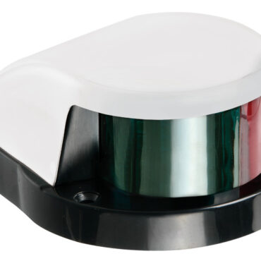 Bow navigation light red/green, white cover