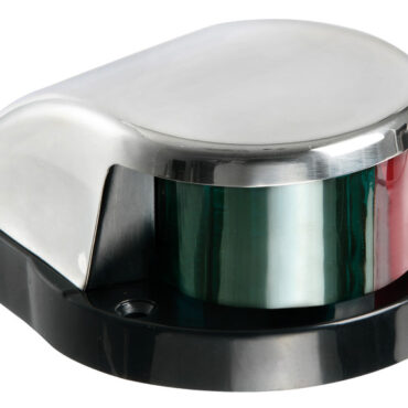 Bow navigation light red/green, SS cover
