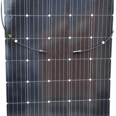 Fabbricati con celle solari aerospaziali ad alta performance. Sono pannelli di ultima generazione ultrasottili, solo 1,7 mm, e ultraflessibili. Efficienza celle mono 17,25%. Il pannello è composto da un sandwich formato da un supporto plastico + celle solari + rivestimento superficiale in resina epossidico UV resistente. Il fissaggio avviene tramite biadesivo. Cavo di connessione con spina MC4 incluso.Versione A: pannelli mono-cristallini.Versione B: equipaggiati con celle americane ad altissima efficienza Sun Power. Si ottiene un minor ingombro con un'efficienza superiore del 23% rispetto alle celle standard.