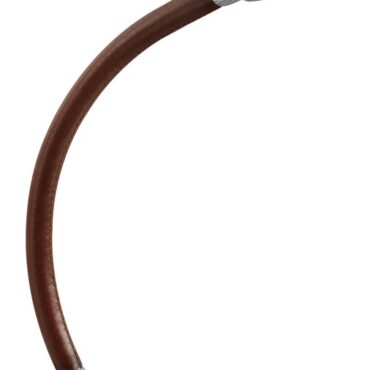 Base in acciaio inox lucidato a specchio e testa in ottone cromato.