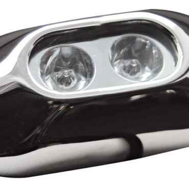 Corpo in acciaio inox AISI 317L lucidato, completo di CREE LED.Può essere installato sia sopra sia sotto l'acqua.