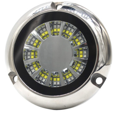 Carcassa in acciaio inox AISI 316, ricavata dal pieno con CNC.Led di ultima generazione ad altissima resa.Lente in vetro borosilicato anti-graffio, driver integrato 12/24 V; fissaggio con viti senza incasso.Si possono montare in serie; funzionamento con interruttore ON/OFF.