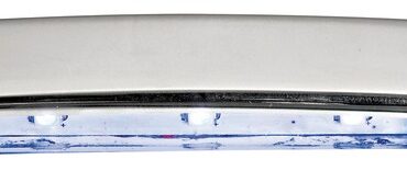 Carcassa microfusa in acciaio inox lucidato a specchio. Fissaggio tramite viti nascoste dal frontalino.